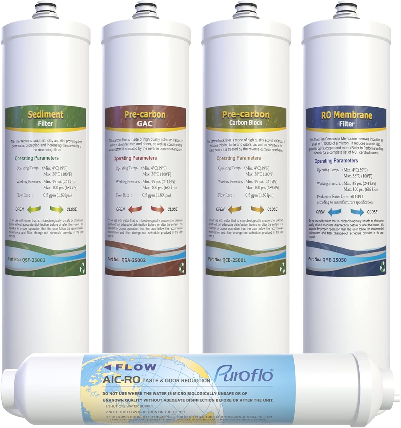 Juego de filtro de agua para toda la casa y filtro ProQ