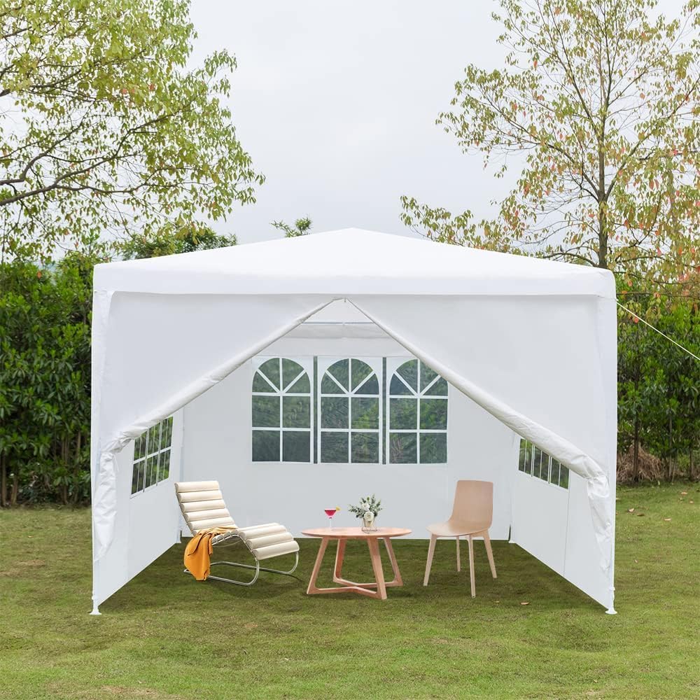 Carpa para exteriores, carpa de fiesta de boda, refugio de campamento, refugio instantáneo comercial, tienda de campaña impermeable con paredes