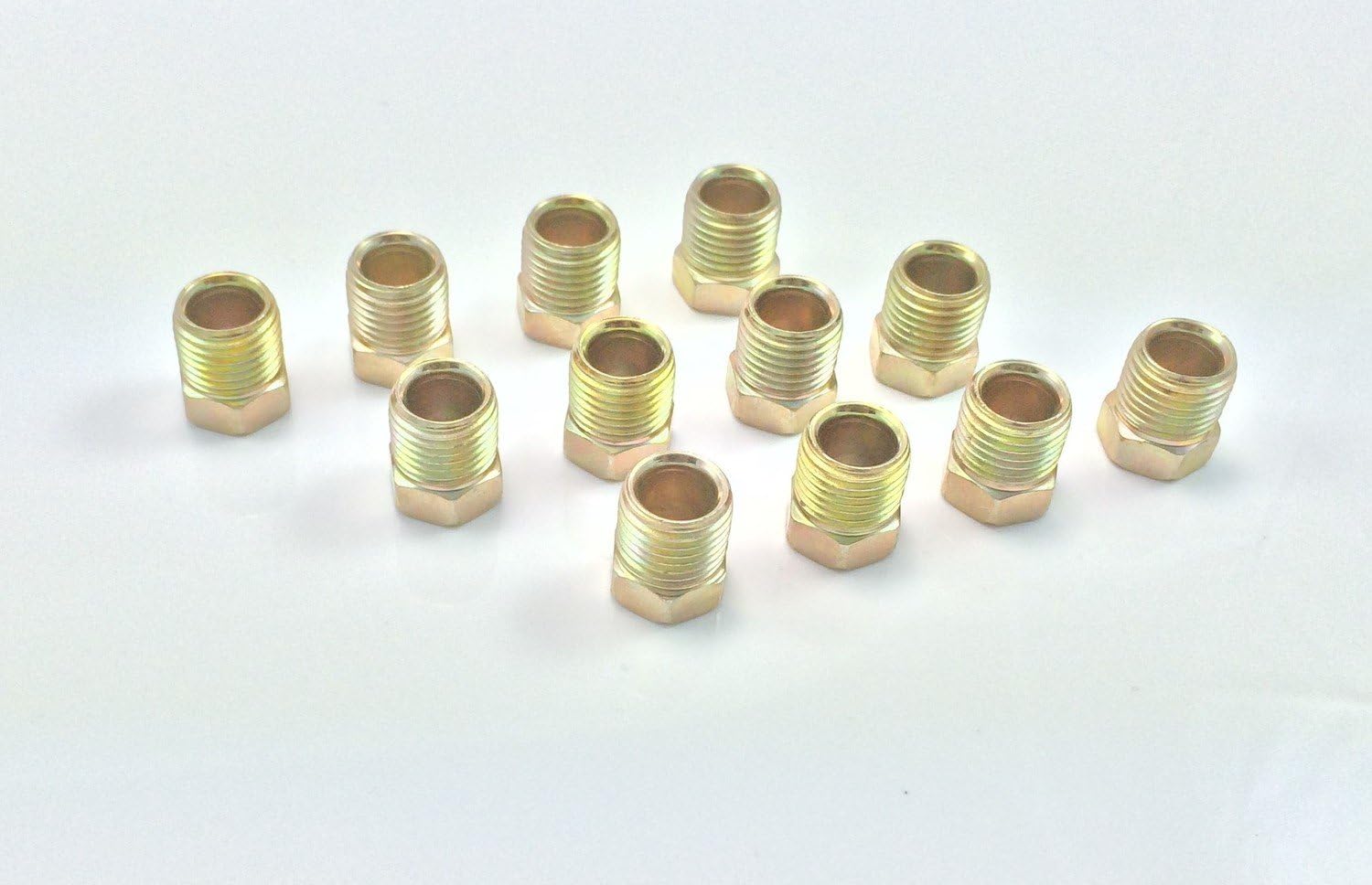 The Stop Shop Tuerca de tubo invertida para tubo de 516″ (12-20 roscas) (paquete de 12)