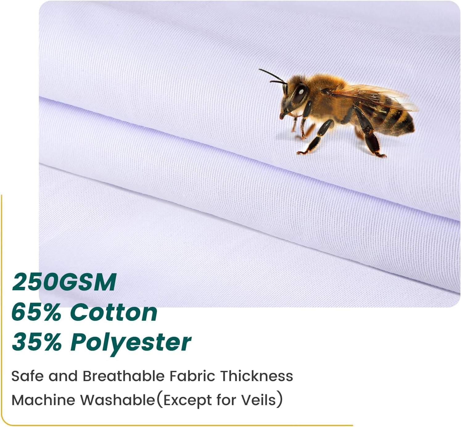 Traje de abeja para hombres y mujeres con guantes y 2 capotas de velo, a prueba de picaduras, traje de apicultura a prueba de picaduras, tela