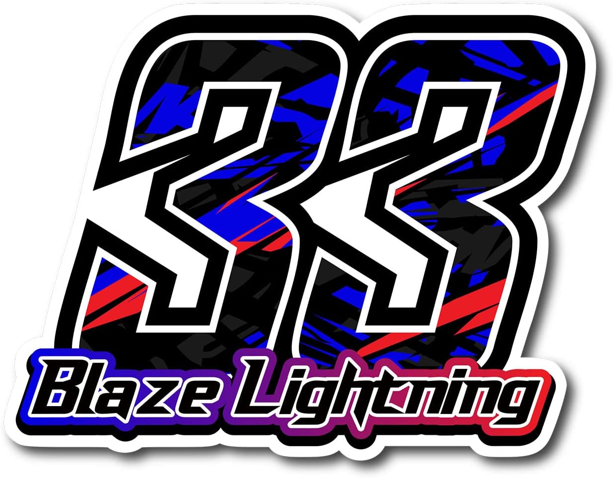 2 unidades Autocross Custom Number Sticker Car Door Racing Calcomanías de vinilo extraíbles 6-16 pulgadas rojo naranja amarillo verde azul Aque