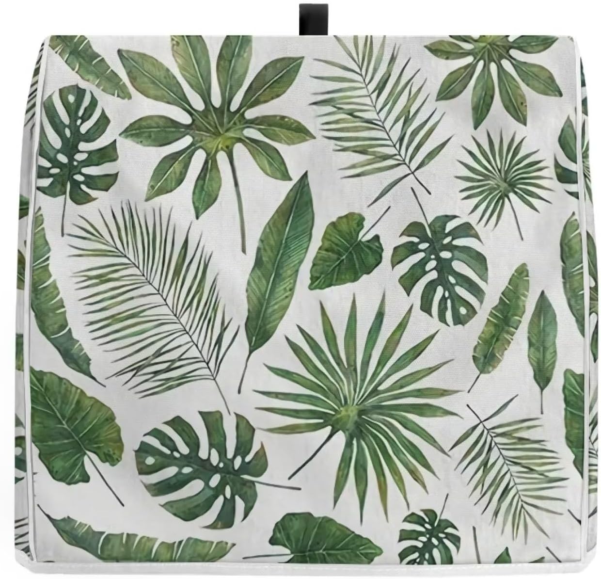 Fundas para batidora de pie de hojas tropicales para cabezal inclinable y modelos de elevador de tazón, cubierta lavable para electrodomésticos de