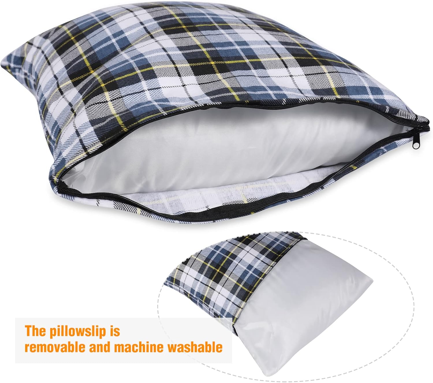 REDCAMP Almohada pequeña de camping ligera y comprimible, 2 almohadas de viaje de franela con funda de almohada extraíble