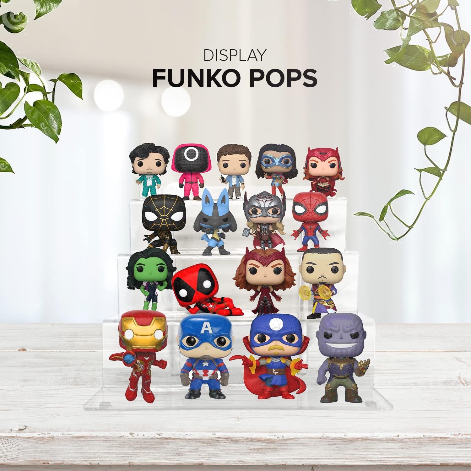 Organizador de perfume  Soporte acrílico para cupcakes y aparador de colonia para hombres, soportes para Funko pop y lego, soporte para postres