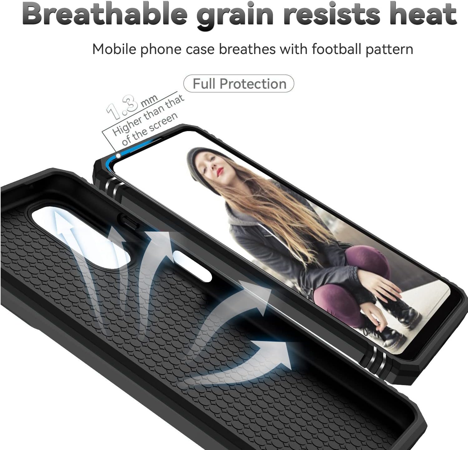 Funda compatible con Motorola Moto G 5G 2022 con protector de pantalla, a prueba de golpes, protección de grado militar, soporte magnético integrado