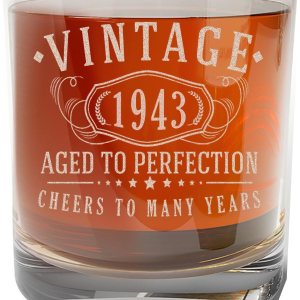 Vaso de whisky grabado vintage de 11 oz de 11 onzas  Regalos de feliz cumpleaños 80 para hombres, saludos a cumplir 80 años de edad, decoración para Vaso de whisky grabado vintage de 11 oz de 11 onzas  Regalos de feliz cumpleaños 80 para hombres, saludos a cumplir 80 años de edad, decoración para