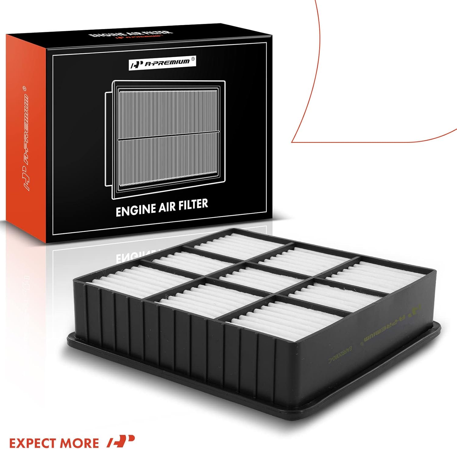 A-Premium Filtro de aire de motor compatible con Mitsubishi Lancer 2002-2007 2011, Mirage 1997-2002, Outlander 2003-2006
