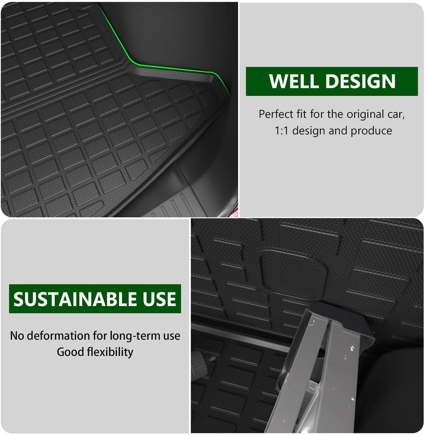 Revestimiento de carga compatible con Mazda CX-5 2017-2022, protector de asiento trasero de elastómero termoplástico, repuesto para accesorios Mazda