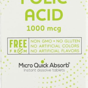 Rite Aid, Tabletas de absorción rápida de ácido fólico, 100 unidades Rite Aid, Tabletas de absorción rápida de ácido fólico, 100 unidades