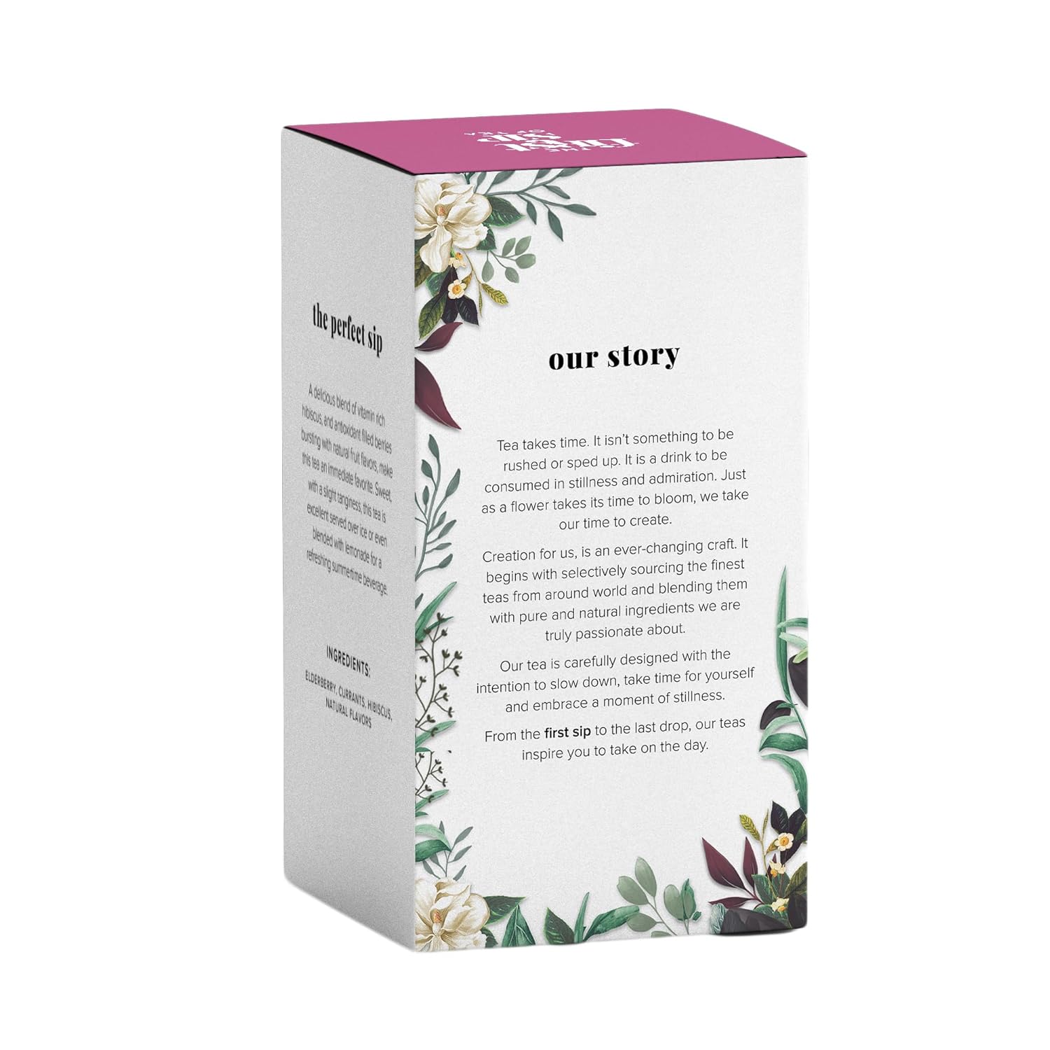 The Spice Hut Berry Bliss Caja de té de hierbas, 16 bolsas de té, el primer sorbo de té (SHBX103)