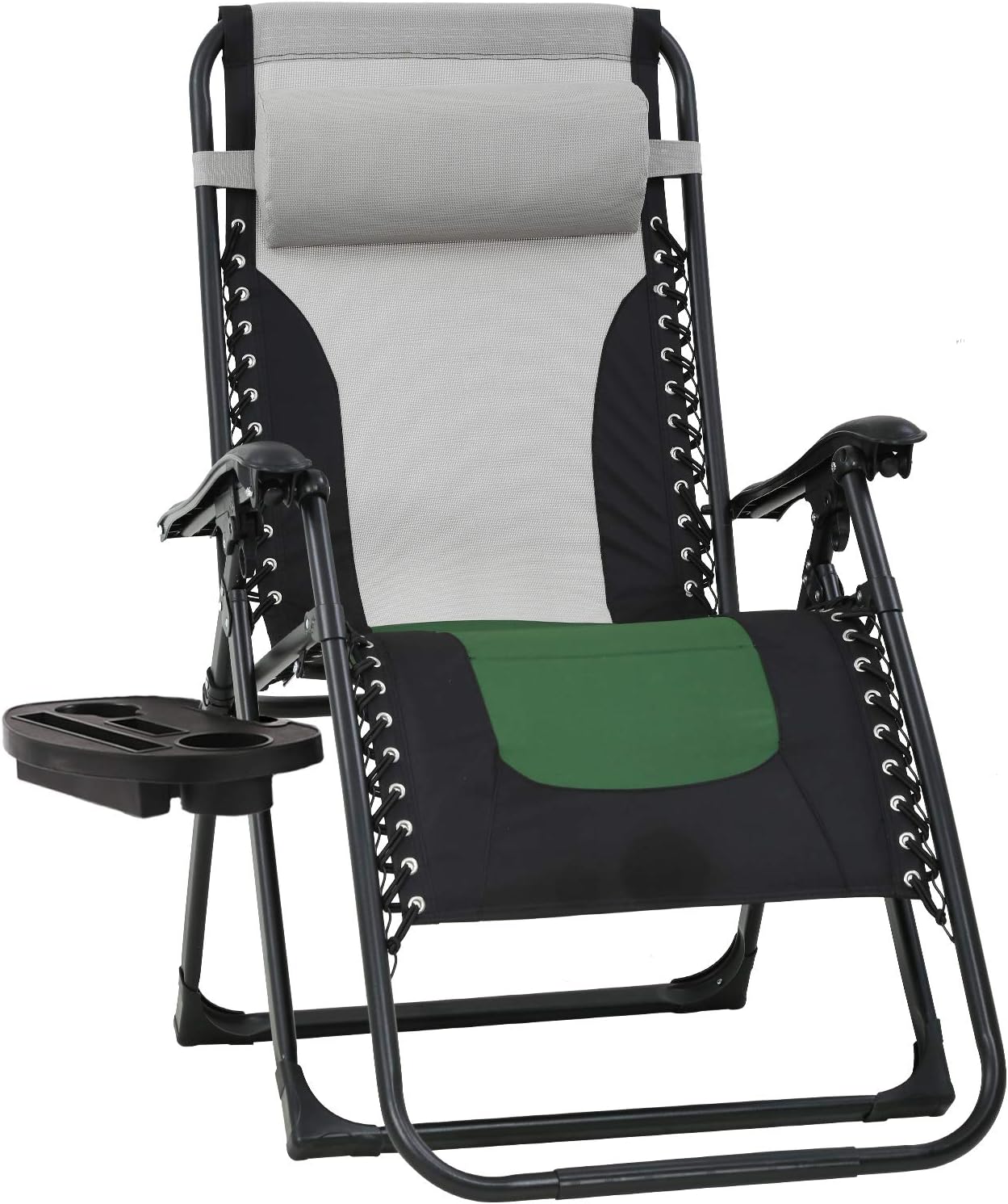 FDW Piscina cubierta camping (verde) Anti gran tamaño Zero Gravity Chair XL para patio