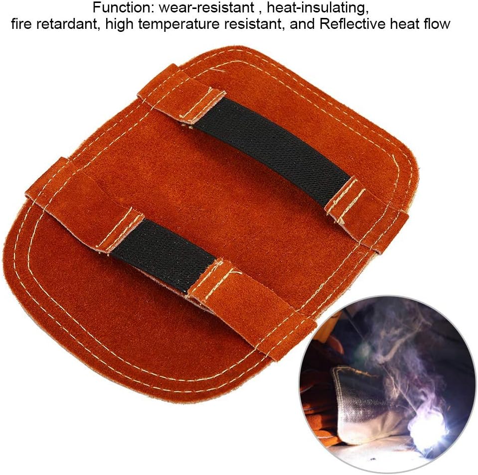 Sonew Escudo térmico de cuero de vaca dividido, guantes de soldadura, cojín trasero aluminizado de la mano de la soldadura