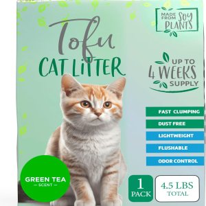 Natural Paw Tofu – Pellets de arena para gatos  Desechables, ligeros, sin seguimiento, sin polvo, aglutinantes, absorbentes de olores, arena natural Natural Paw Tofu – Pellets de arena para gatos  Desechables, ligeros, sin seguimiento, sin polvo, aglutinantes, absorbentes de olores, arena natural