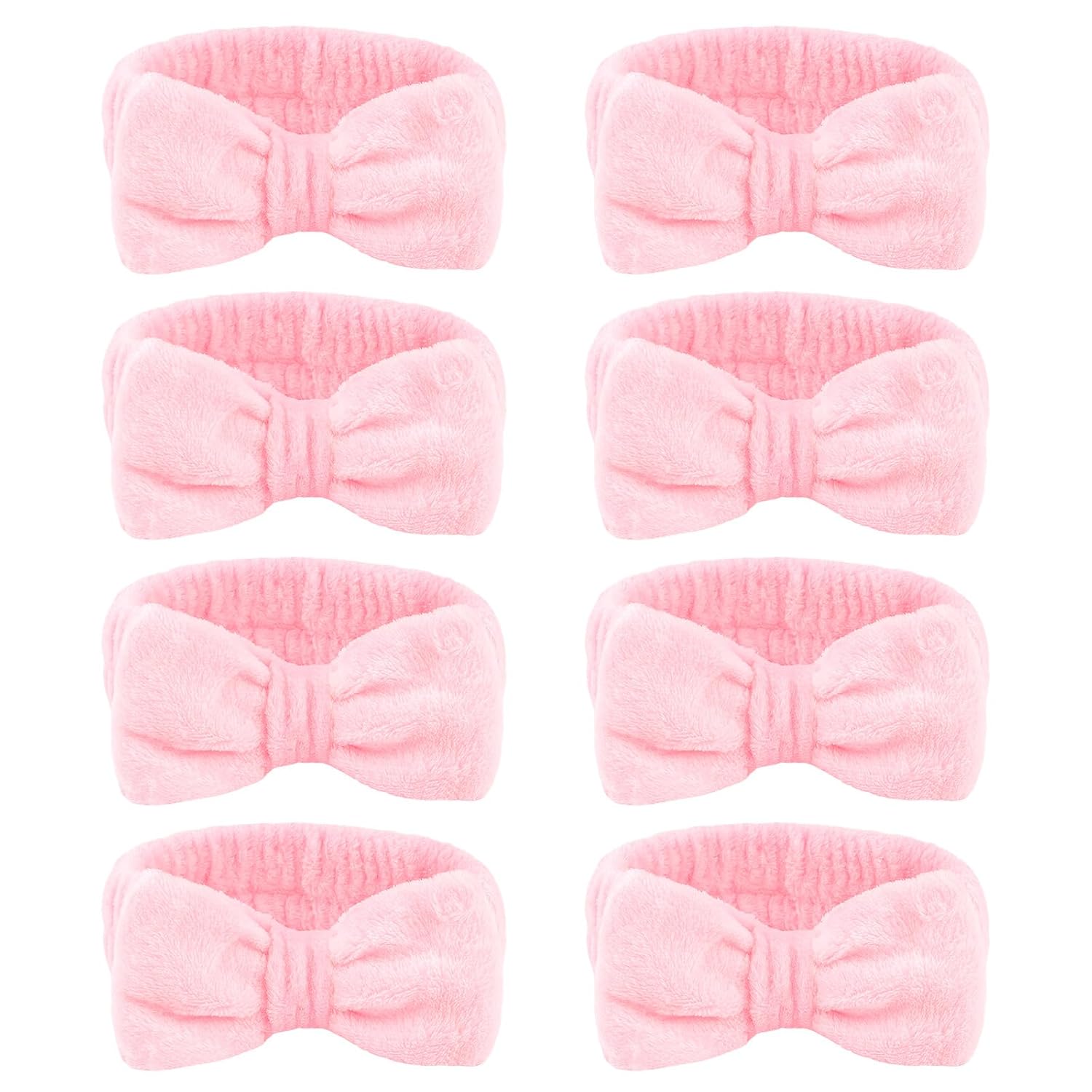 Jaciya Diadema de maquillaje de spa, paquete de 8 unidades, diadema para el cuidado de la piel para lavar la cara, regalos de spa para mujeres,
