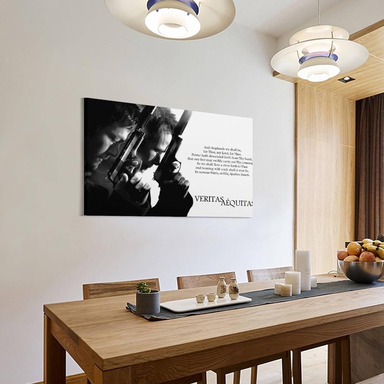 Póster de la película Boondock Saints, póster de oración de los santos de Boondock, póster de arte de pared para dormitorio, sala de estar,