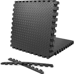 CAPHAUS Azulejos de espuma EVA multiusos de 12 pulgada de grosor, tapete entrelazado de 24 x 24 pulgadas para gimnasio en interiores y uso doméstico CAPHAUS Azulejos de espuma EVA multiusos de 12 pulgada de grosor, tapete entrelazado de 24 x 24 pulgadas para gimnasio en interiores y uso doméstico