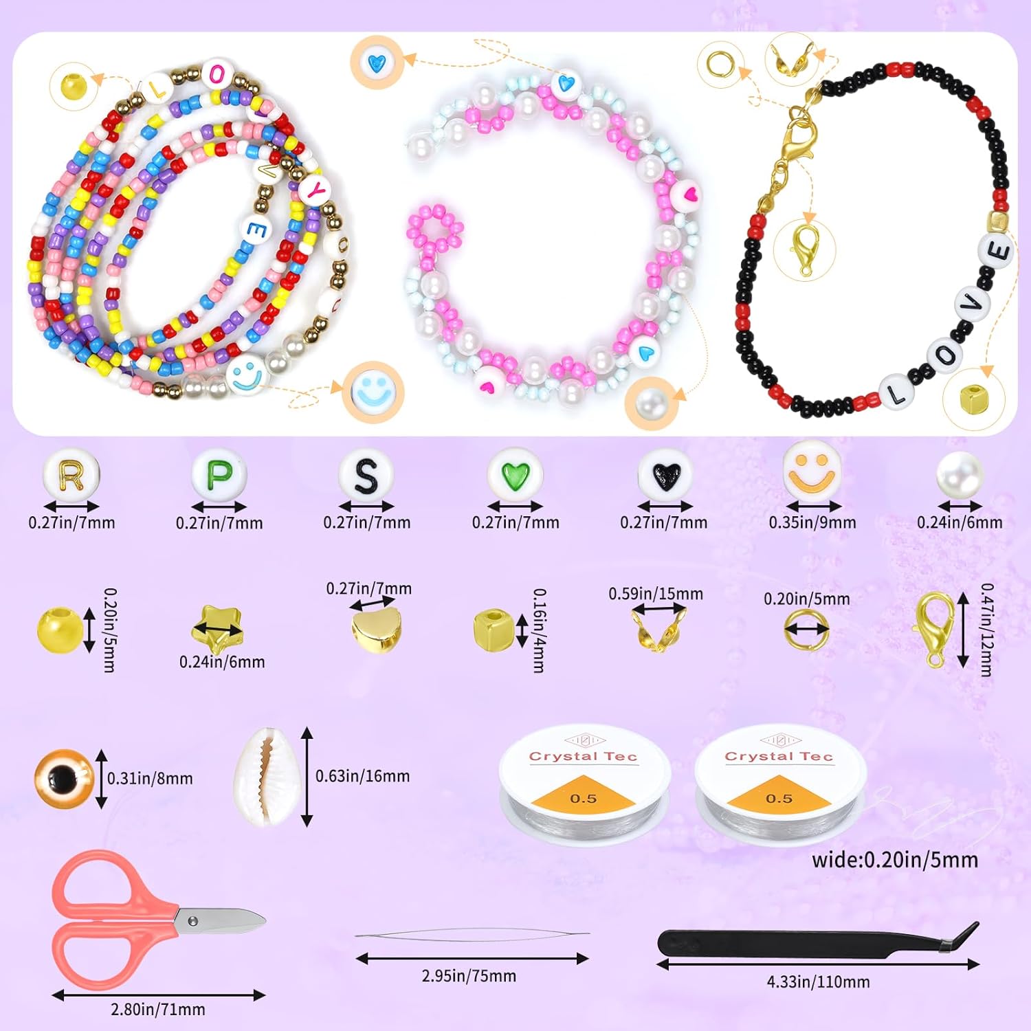 Ghguole Juego de cuentas de cristal de 168 colores de 0.118 pulgadas para fabricación de joyas, 39440 piezas de cuentas pequeñas, kit de fabricación