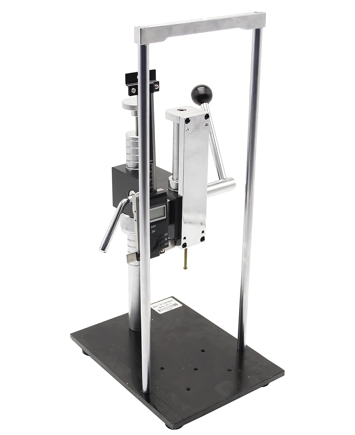 CGOLDENWALL Nuevo soporte de prueba manual de prensa manual para Anlog&Digital Force Push Pull Gauge Test Stand 500N110.2 lbs Carrera 3.543 in,