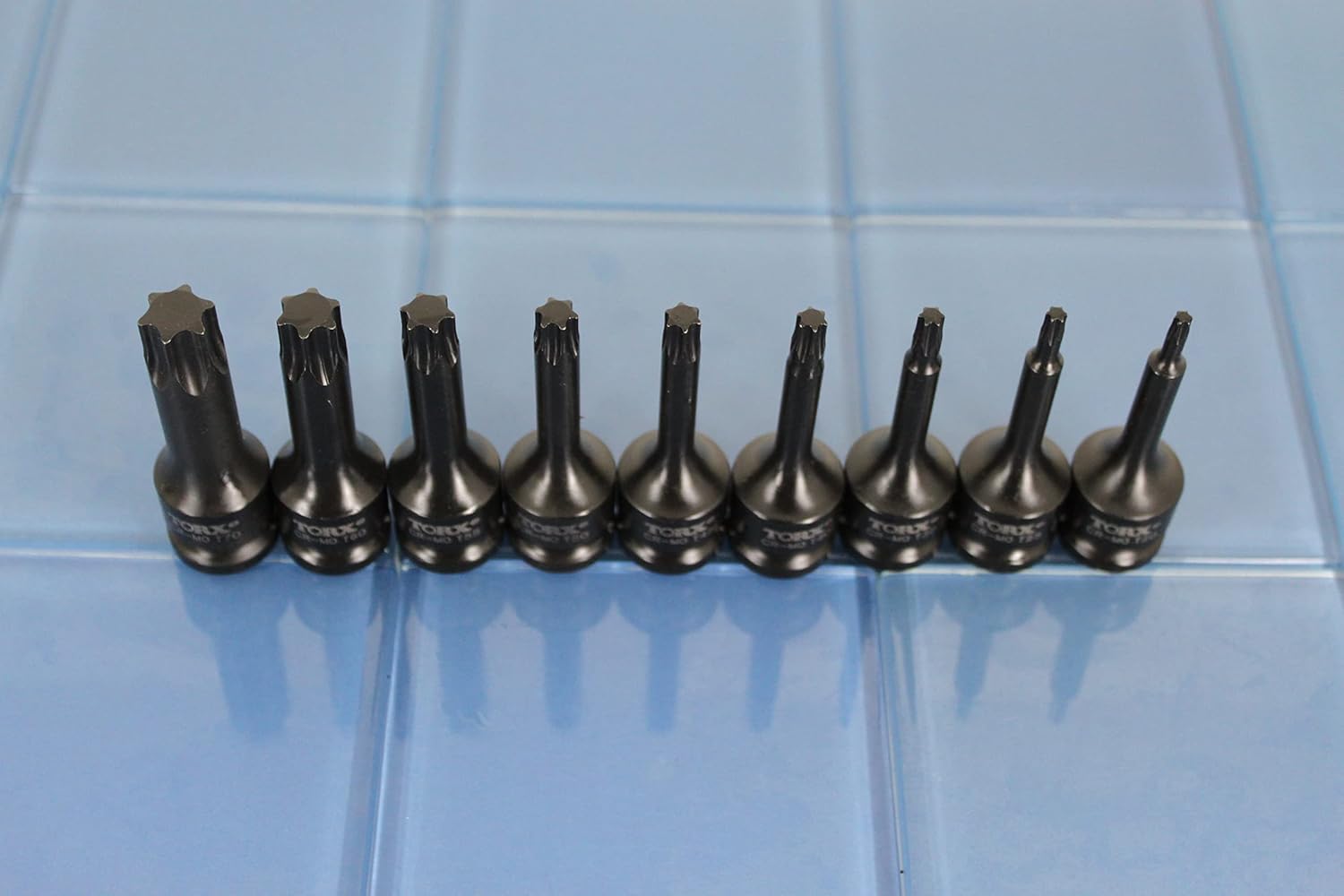 TMAX T30 3 pulgadas de largo Torx Star 6 puntos Negro Impact Bit Socket Herramienta de reparación automática 12 pulgada Square Drive