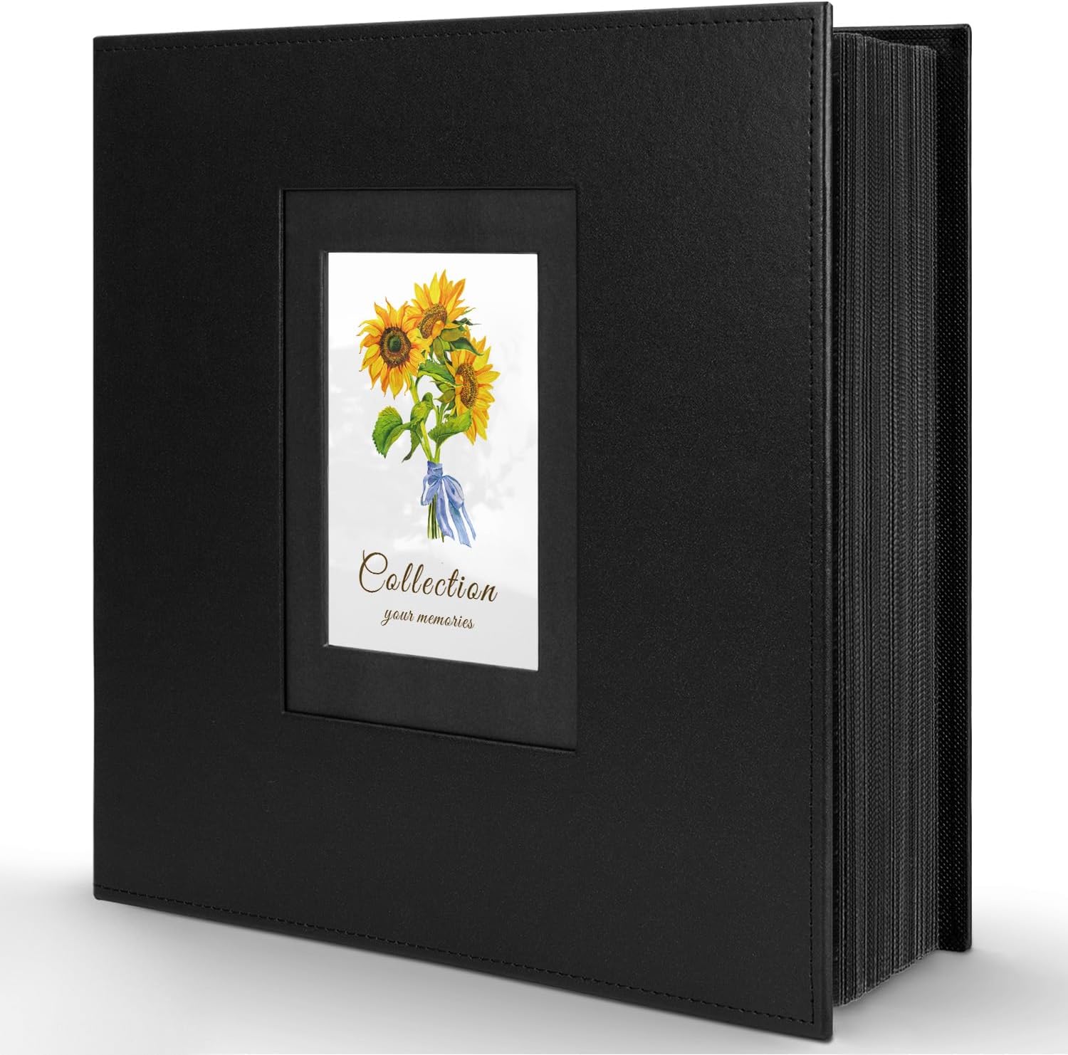 Álbum de fotos de 4 x 6 pulgadas, 600 fotos, cubierta de piel, capacidad extra grande, capacidad para 600 fotos horizontales y verticales de 4 x 6