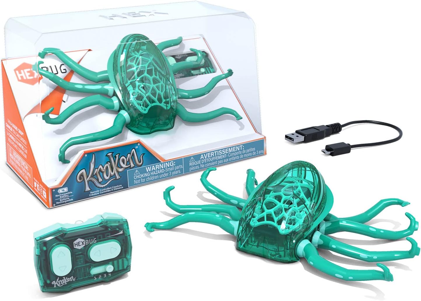 HEXBUG Kraken, criatura mítica robótica, los colores varían