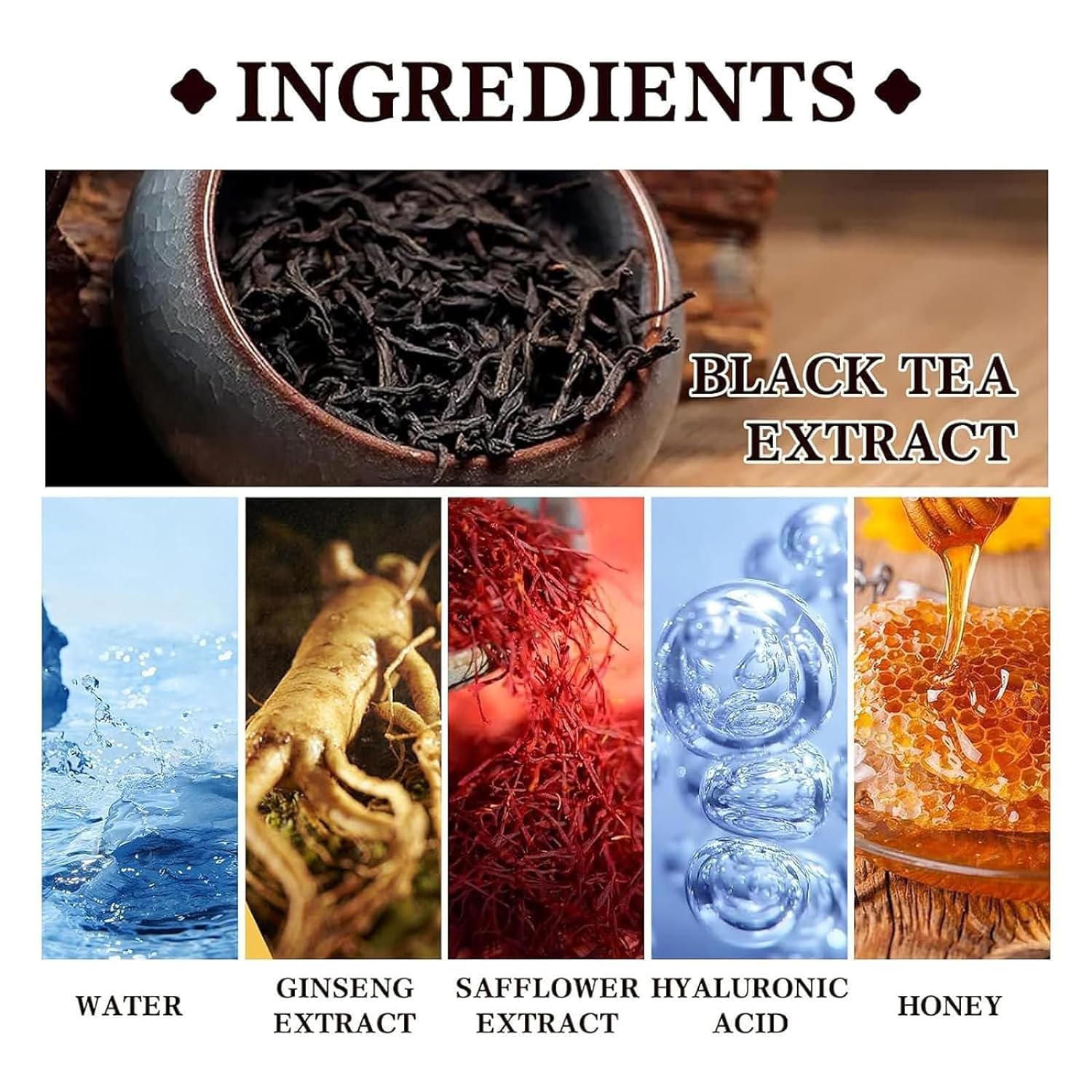 Máscara de té negro, máscara de té negro, máscara de té negro, máscara de té negro, máscara de té negro reafirmante durante la noche, máscara de