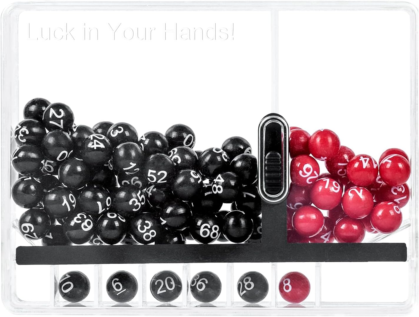 HUGE HAPPINESS Mini selector de números afortunados para los amantes de la lotería, juego de Powerball de doble juego, divertidas decoraciones de