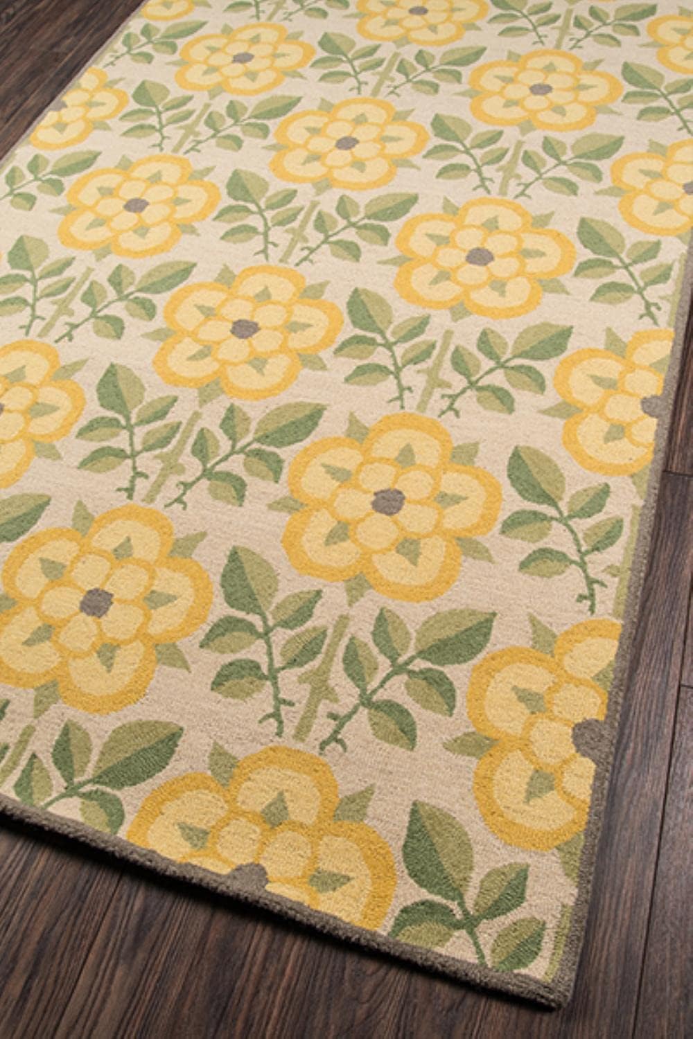 Momeni Rugs Newport Collection, alfombra contemporánea 100% de lana copetuda a mano, 5 x 8 pies, amarillo