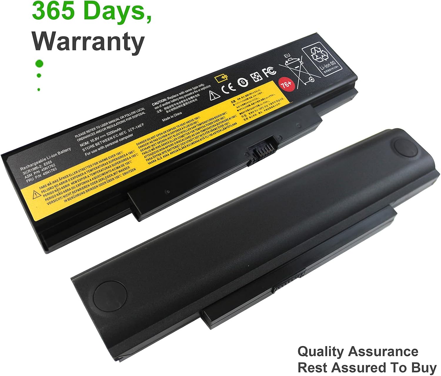 45N1758 45N1762 45N1763 Batería para Lenovo 76+ Batería ThinkPad Edge E550 E550C E555 E560 E565 Series 3INR1965-2 45R6758 45NYU63 45N15E9 45N17 59