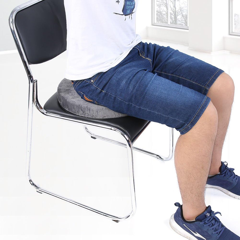 Diydeg Cojín de asiento giratorio antideslizante de rotación de 360 , almohadilla giratoria para silla, alivia el dolor, carga de 330.7 lbs,
