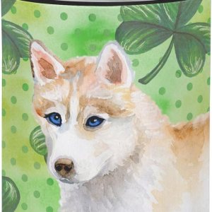 Caroline’s Treasures BB9829CC – Abrazador de latas o botellas de husky siberiano, verde, multicolor Caroline’s Treasures BB9829CC – Abrazador de latas o botellas de husky siberiano, verde, multicolor