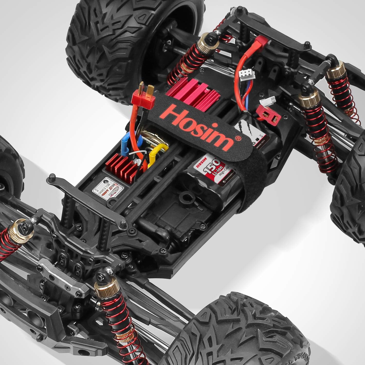 Hosim Paquete de batería recargable de iones de litio de 7.4V 1500mAh 15C con conector T para RC Evader BX Car 12401 12402 RC Truck 9155 RC Truggy