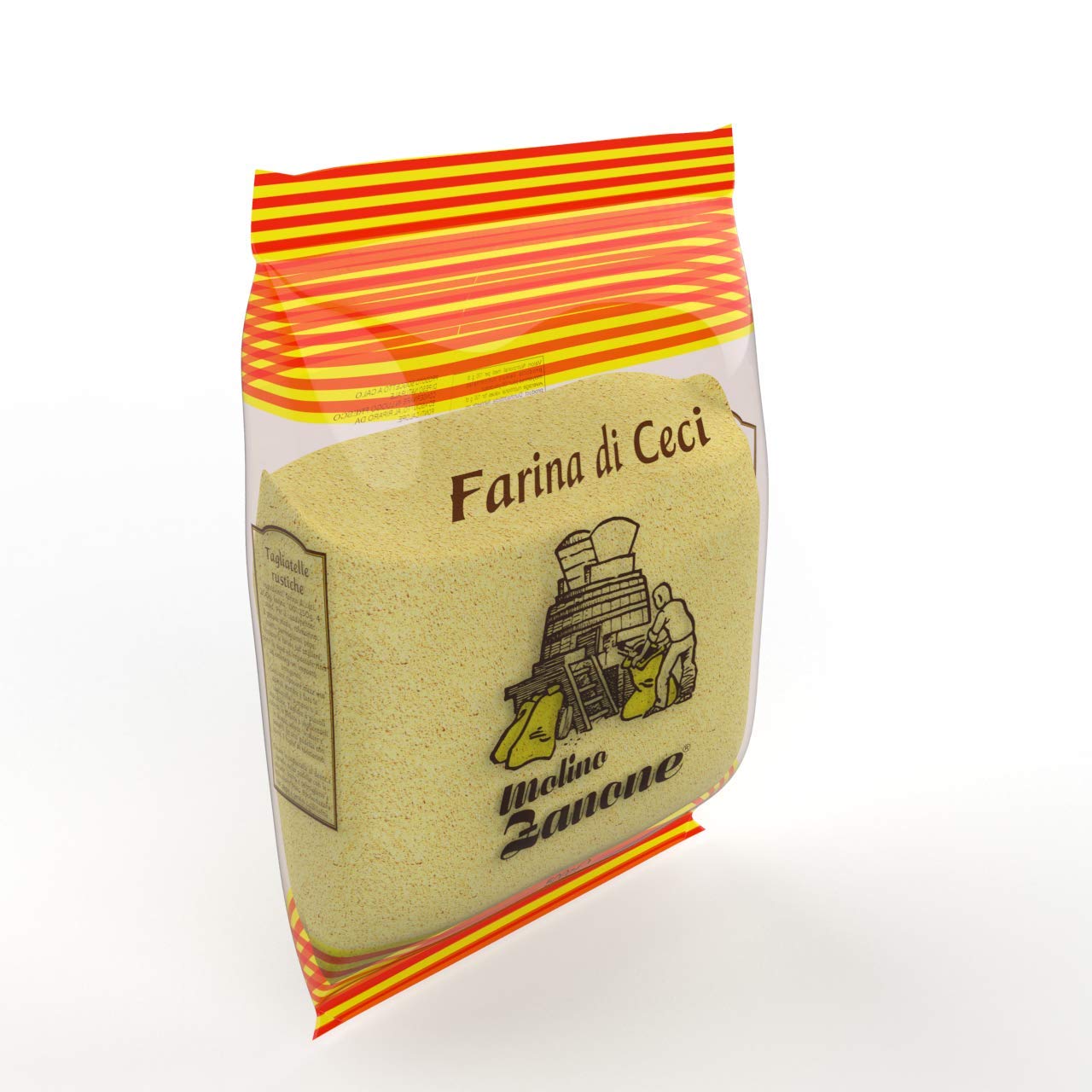 Harina de Garbanzo – Harina de Garbanzo Sin Gluten, 17.06 onzas – Molino Zanone Farina Di Ceci 17.64 oz