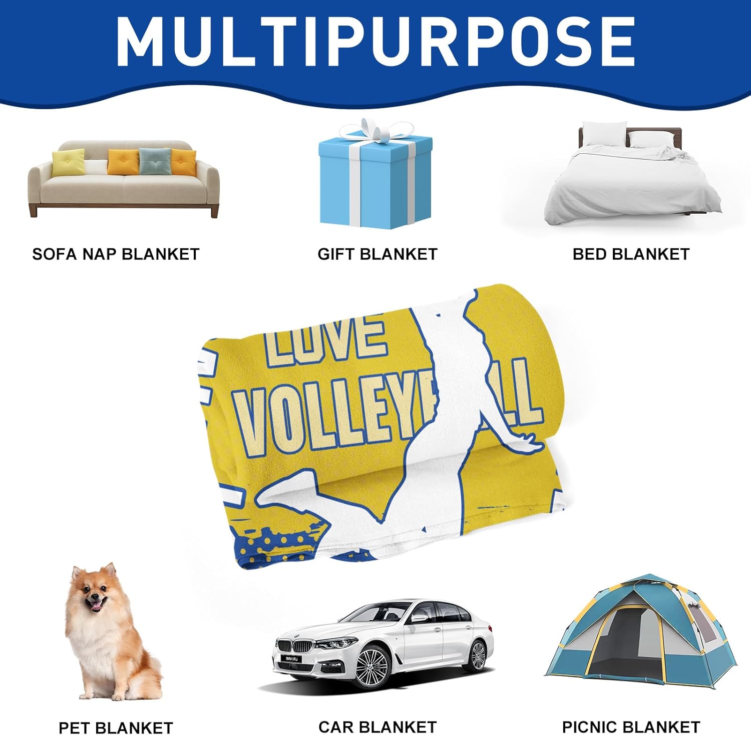 Mantas de regalo de voleibol, mantas de voleibol para niños y niñas, jugadores de equipo de voleibol, regalo para niñas, niños, mujeres, hombres,