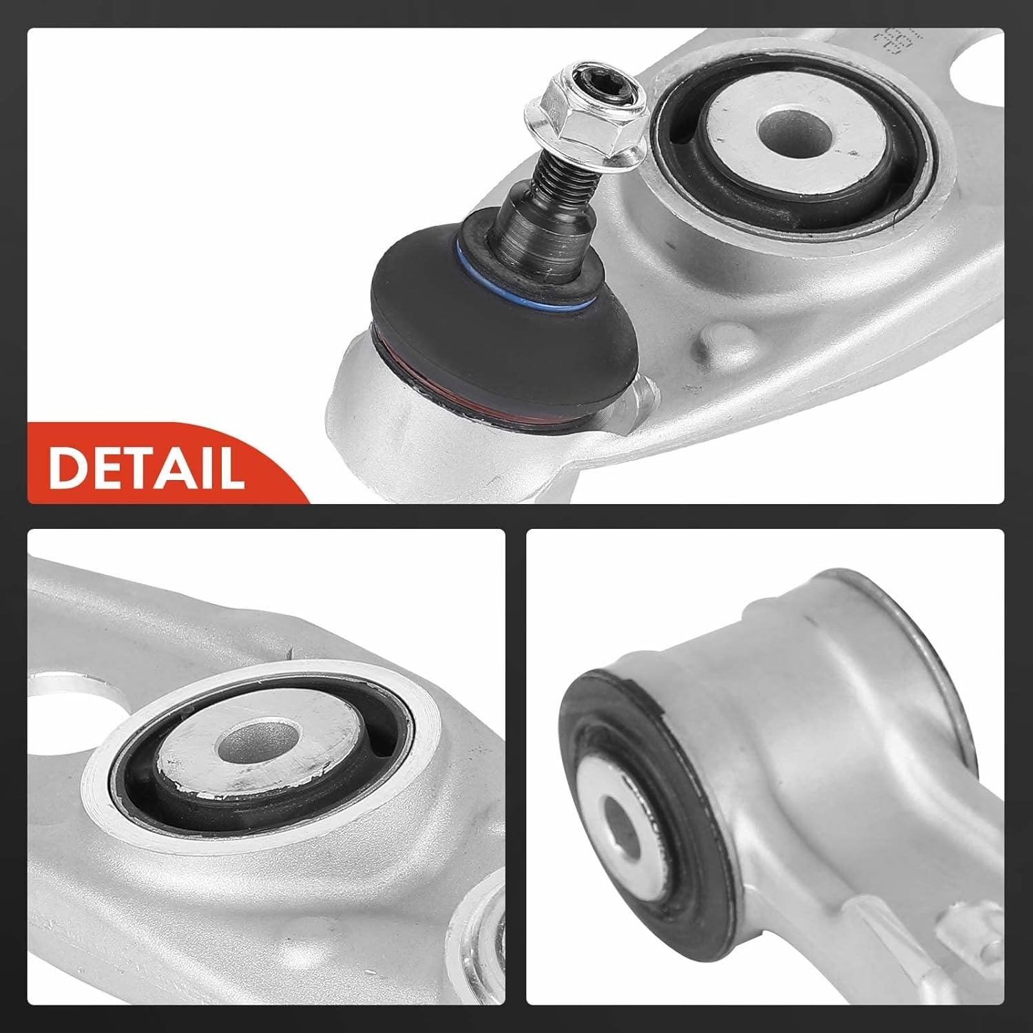 A-Premium 2 brazos de control inferiores traseros, con rótula y buje, compatibles con Porsche 911 1999-2013, Boxster 1997-2012, Cayman 2006-2012
