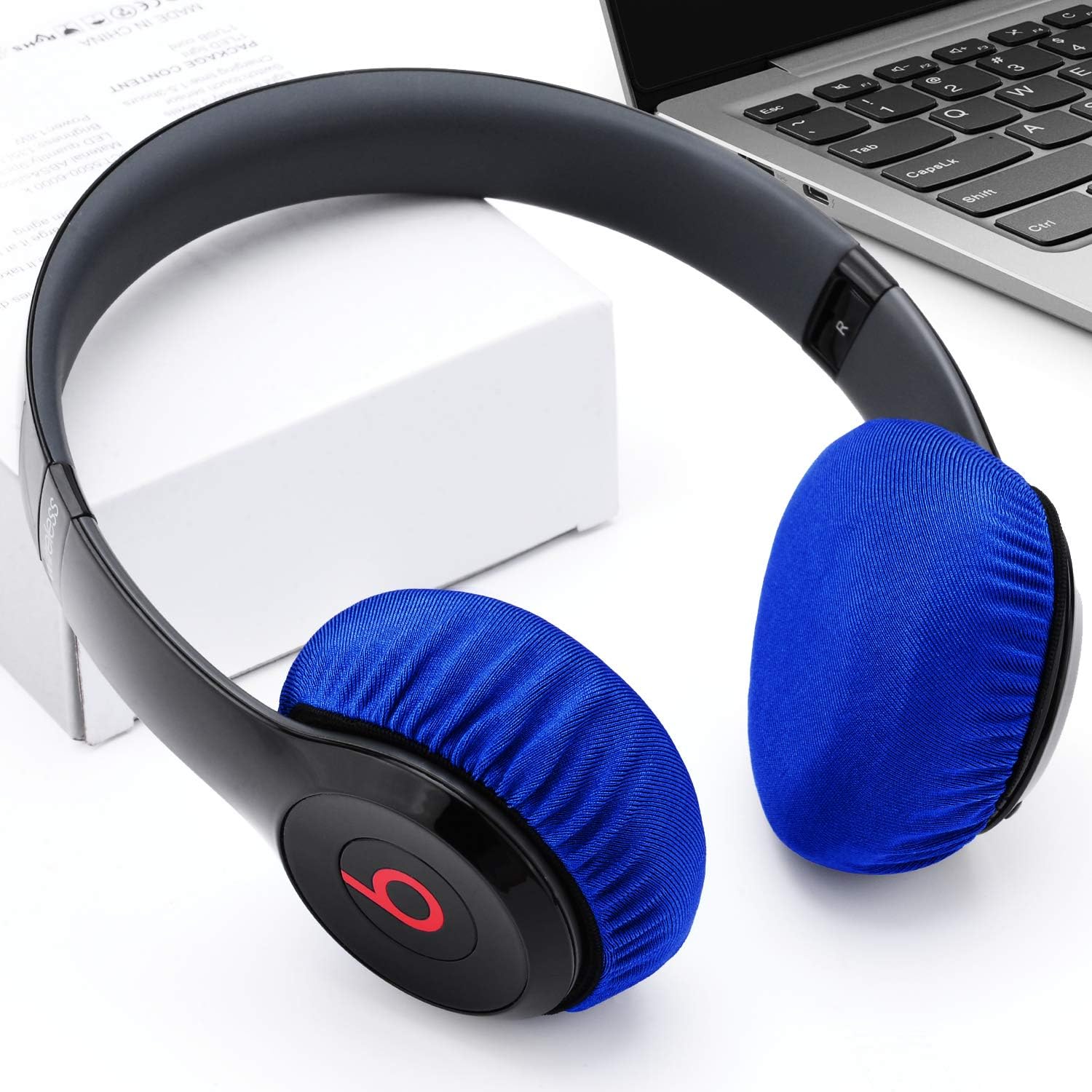 Protectores de tela flexible para auriculares con licra elástica y lavable para Beats Solo 32 inalámbricoscon cable y otros auriculares con