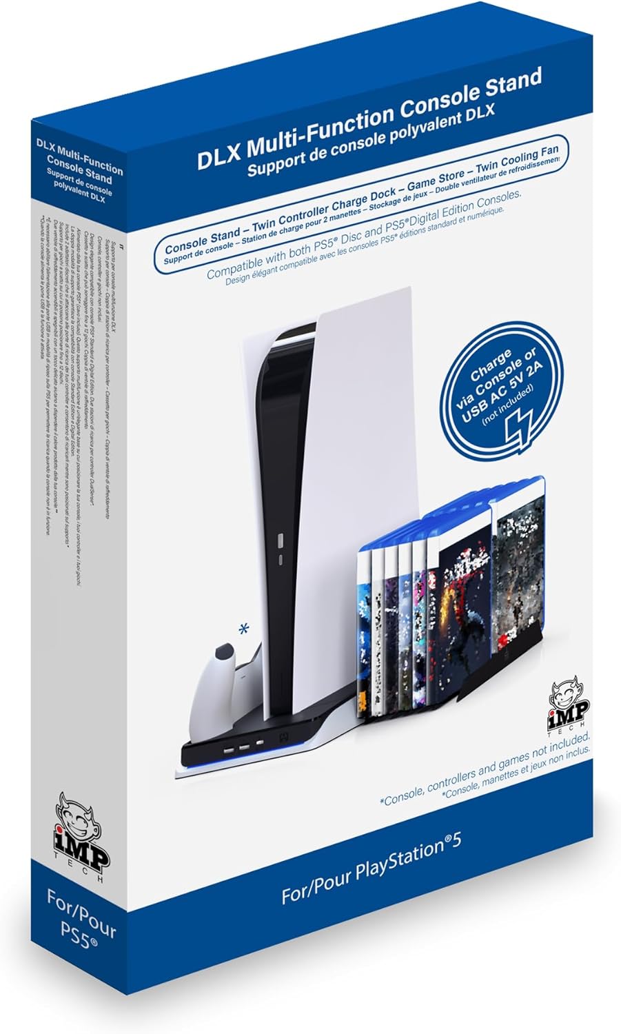 iMP DLX Cool and Charge Soporte de consola multifunción (PS5) (PS5)