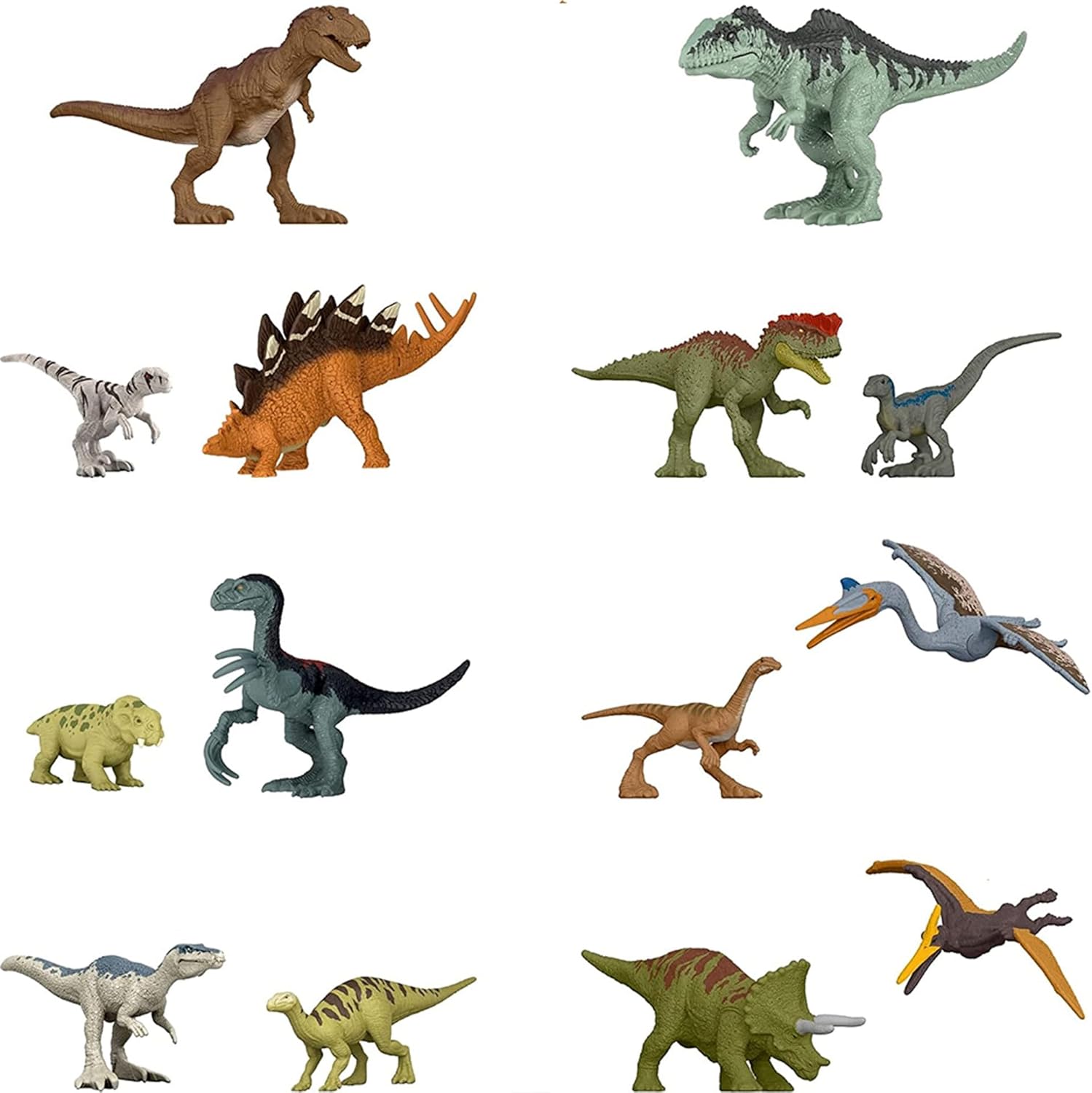 Jurassic World Dominion Dinos Dinosaur Minis Surprise – Juego de cajas combinadas (paquete de 6)