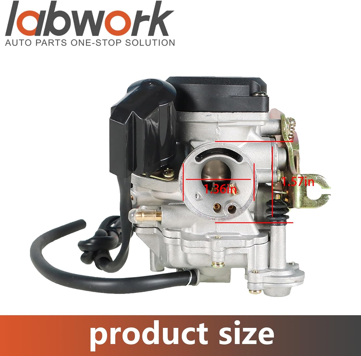 labwork Repuesto de carburador para scooter 139QMB 139QMA, reemplazo de carburador para motor GY6 50cc 100cc 0.787 in Big Bore
