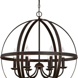 Westinghouse Lighting – Araña de luces 6110500 Stella Mira, estilo vintage, para interiores, con tres luces, acabado en madera rústica, con detalles Westinghouse Lighting – Araña de luces 6110500 Stella Mira, estilo vintage, para interiores, con tres luces, acabado en madera rústica, con detalles