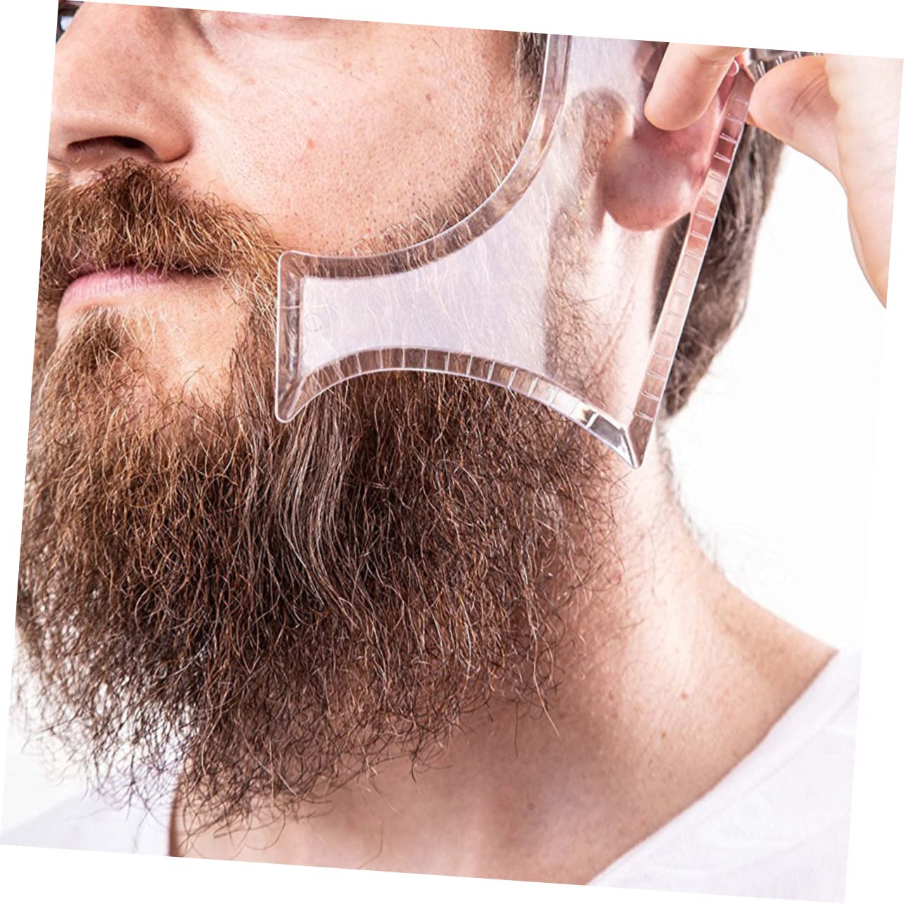 FOMIYES 6 Uds plantillas para el cabello, herramienta para moldear la barba, peines para barba para hombres, herramienta de aseo de barba, peine de