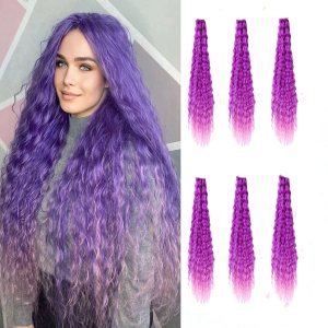 JIAROUBEAUTY – Cabello ondulado con ganchillo de 32 pulgadas, cabello rizado trenzado de 32 pulgadas, 6 paquetes, extensiones de cabello largo JIAROUBEAUTY – Cabello ondulado con ganchillo de 32 pulgadas, cabello rizado trenzado de 32 pulgadas, 6 paquetes, extensiones de cabello largo
