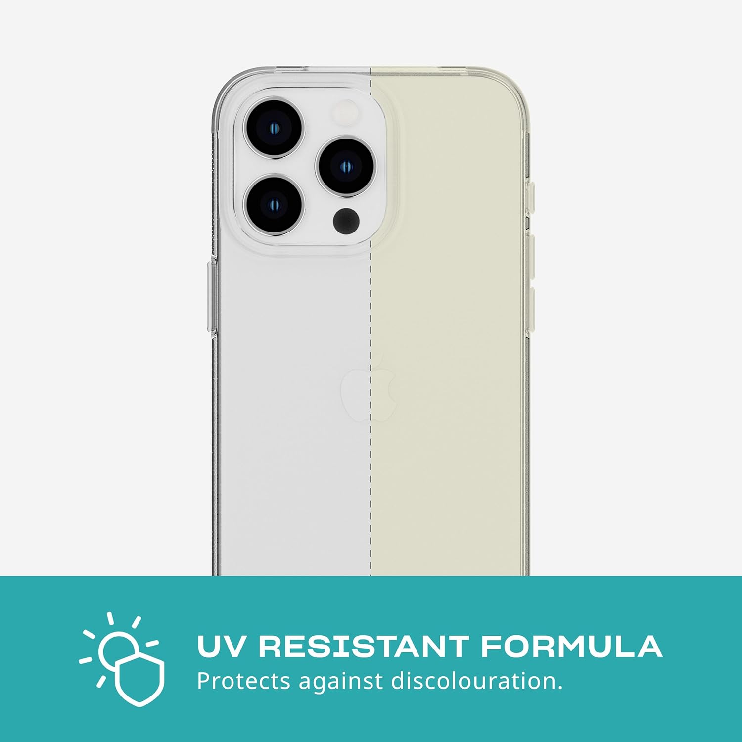 Tech21 EvoLite – Funda para iPhone 15 Pro Max, funda de protección contra impactos, transparente