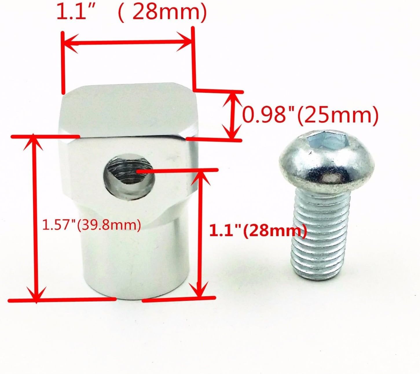 Motocicleta MOTTOM MOUNT Faro Lámpara Bloque de montaje Cruiser Chooper Bobber XL