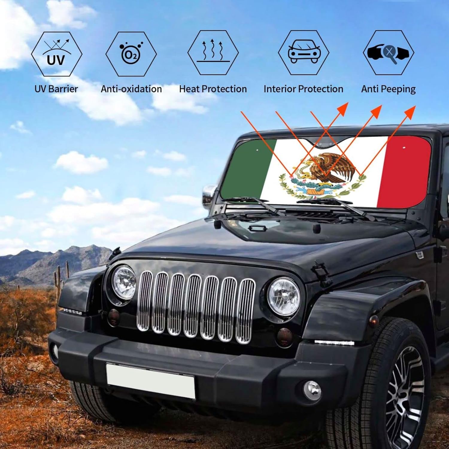 Parasol personalizado para parabrisas de automóvil, parasol personalizado para ventana delantera, protector de vehículo para sedanes, SUV, camiones,