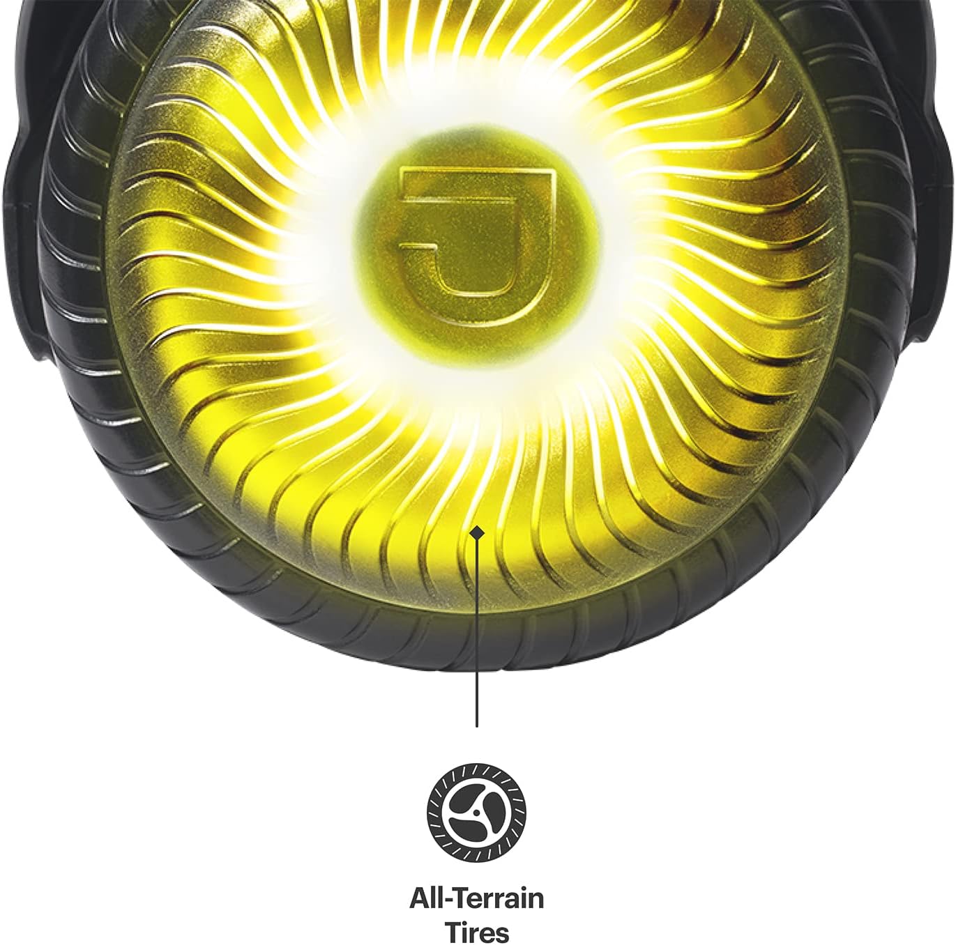 Jetson Hoverboard – Hoverboard Zone con ruedas todoterreno todoterreno – Hoverboard ligero negro con ruedas LED iluminadas – Hoverboard inteligente