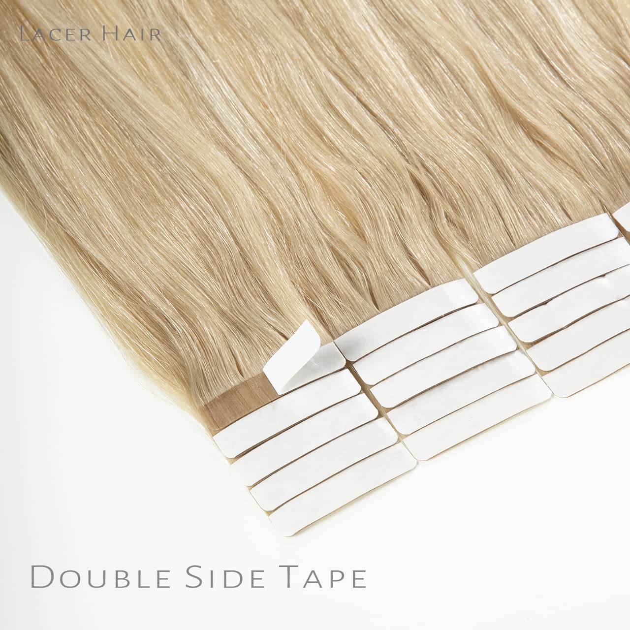 Lacerhair – Extensiones de cabello humano sin costuras de la mejor calidad, con Balayage y color degradado, de cabello humano 100% virgen, con cinta