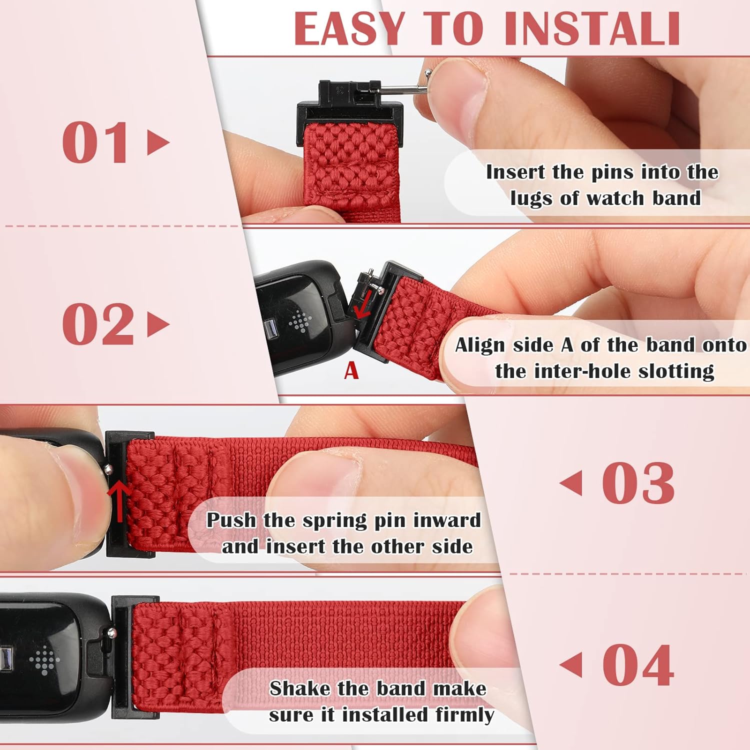 Bcuckood Compatible con Fitbit Inspire 3Inpsire 2InspireInpsire HRAce 2Ace 3 bandas, pulsera elástica ajustable de repuesto para mujeres, hombres,