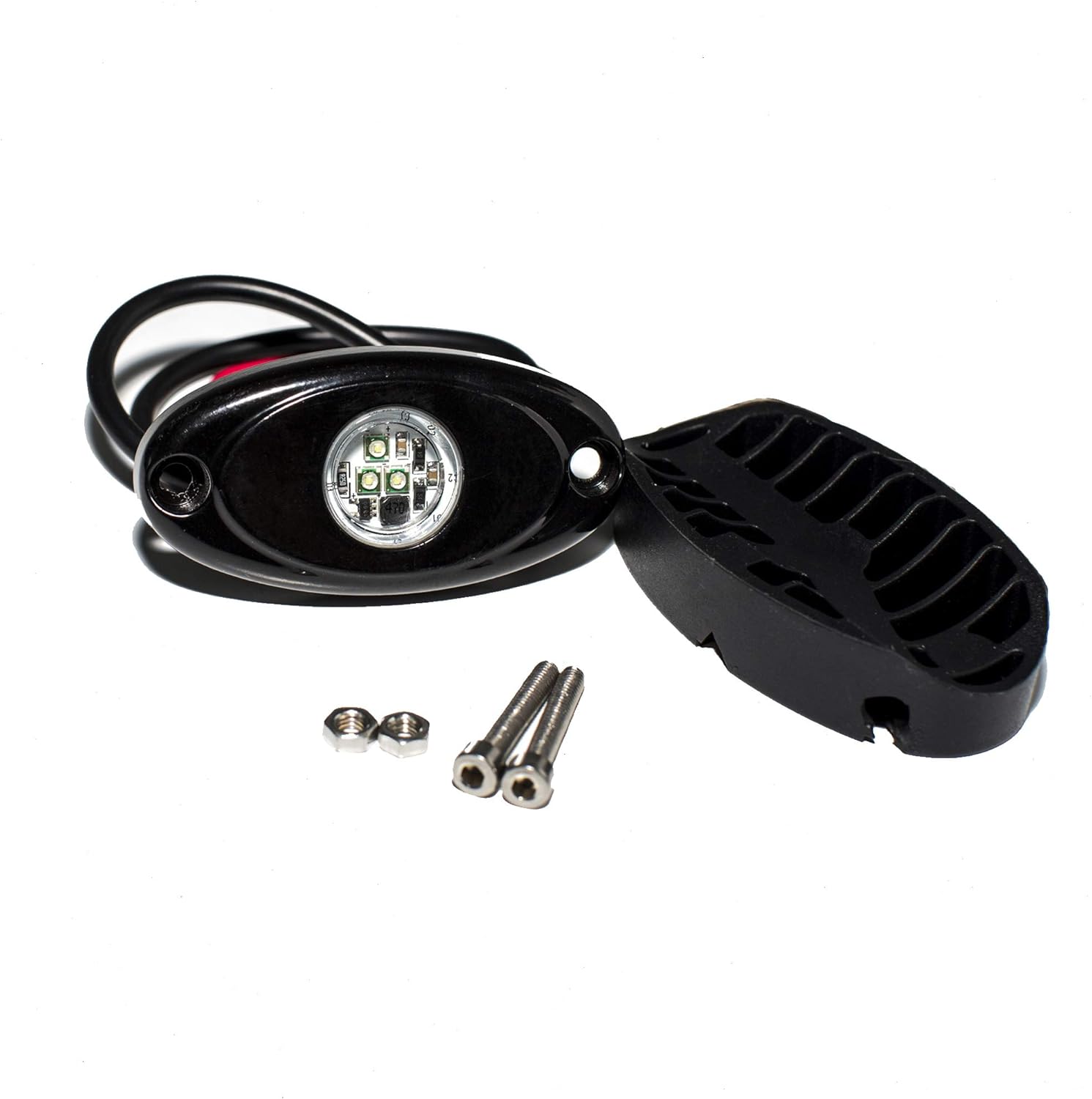 Luces de roca LED 4PODS, de neón impermeable, luz para bajos de la carrocería para automóvil, camioneta, ATV, UTV, SUV, Jeep Offroad, lancha