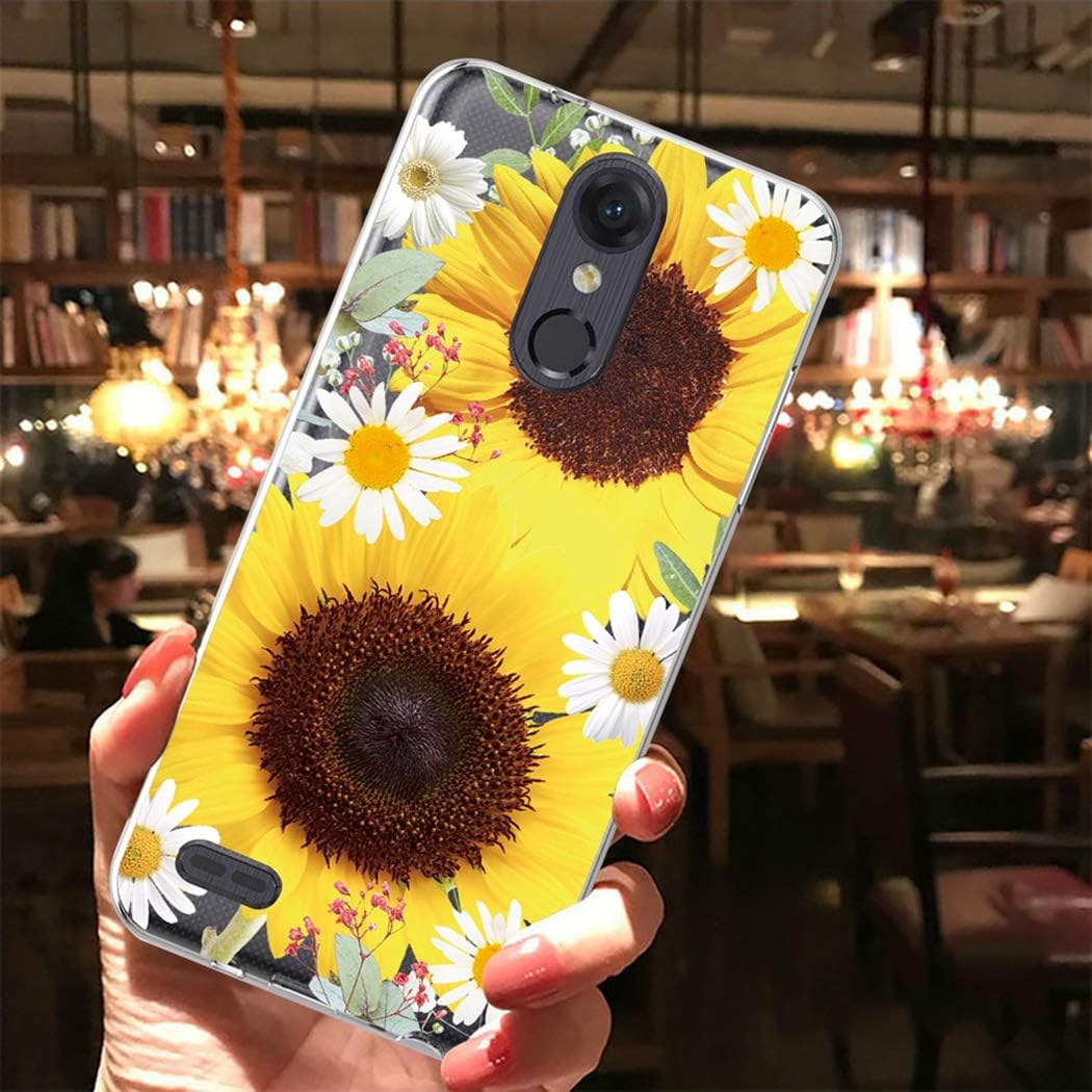 Funda de teléfono para LG Stylo 3  para LG Stylo 3 Pluspara LG Stylus 3, funda protectora de TPU suave y flexible a prueba de golpes, diseño floral